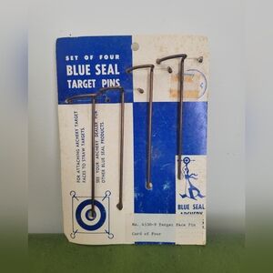 Vintage New Old Stock Blue Seal Archery Target Pins Set